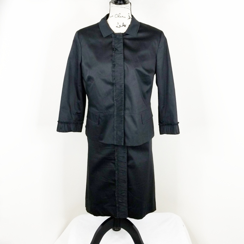 TALBOTS ▪ Petite Black 2pc Skirt Suit, Like New